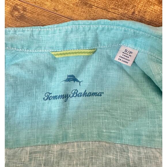 Tommy Bahama Men’s The Lawn Chair Linen Button Down Shirt Small EUC - Picture 4 of 6